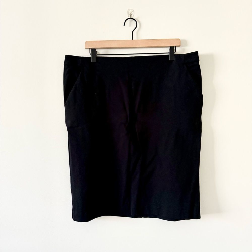 A New Day Stretch Pencil Skirt in Black - Size 18
